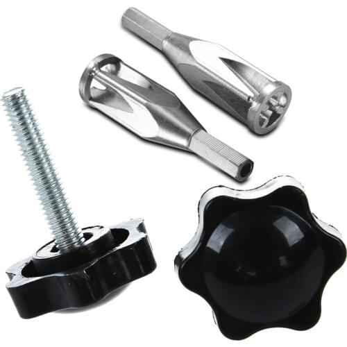 2 Pcs M6 X 30mm Male Thread 32mm Star Head Clamping Knob & 1Pcs Electrical Line Automatic Stripping Machine Device Cable