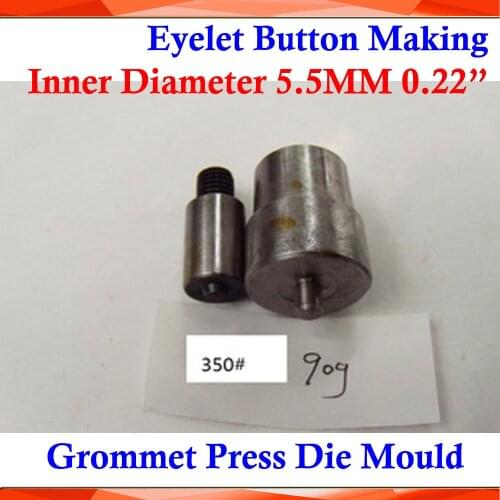 BRAND NEW Metal Steel Die Mould Inner Diameter 5.5MM 0.22" 350# for Manual Grommet Press Machine Button Banner Sign Making