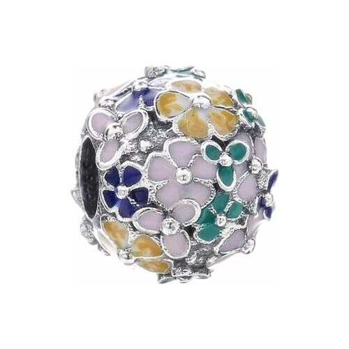 Ajax 100% 925 Sterling Silver Enamel Beads Fit Bracelets Necklaces Jewelry