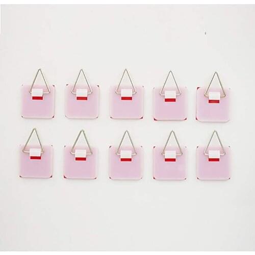 Artliving 1.25 Inch Invisible Adhesive Plate Hanger Set Vertical Plate Holders for The Wall (10 Pack)