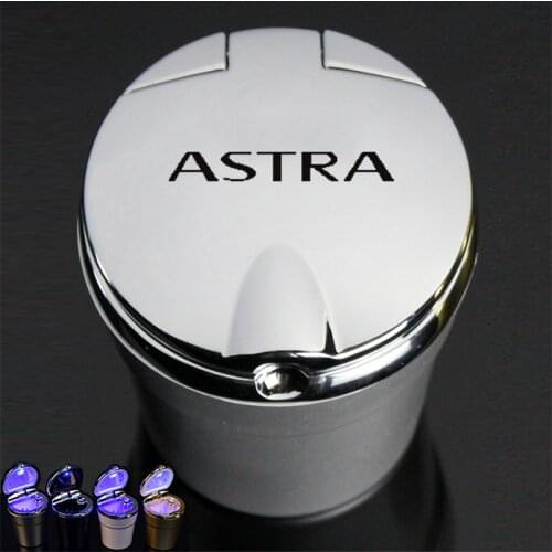 Car Ashtray With Led Lights With Cover Creative Personality Covered Car multi-function Car Supplies For OPEL ASTRA 2019 Vauxhall
