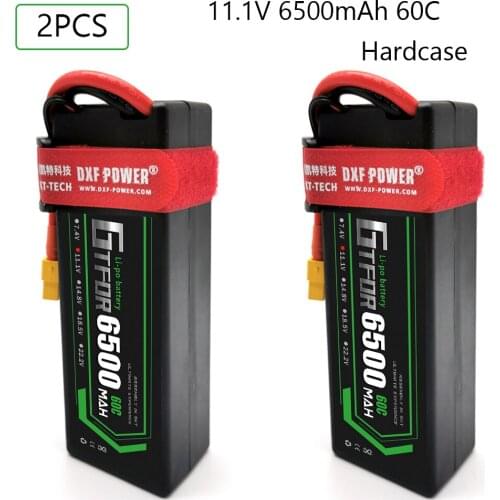 GTFDR Hardcase LiPo Battery 3S 11.1V 6500mAh 60C/120C Deans T TRX XT90 EC5 XT150 XT60 Plug For RC Car four drive off-road Boat