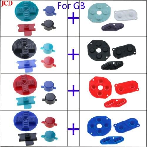 JCD Juego de botones conductivos de goma para GameBoy Classic, botones DiIY de reemplazo para GB DMG A B, 2 unidades