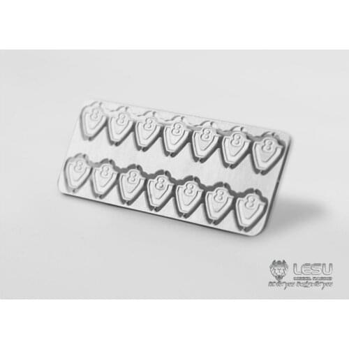 LESU Metal V8 Logo for 1/14 RC Sca Truck Tractor Car DIY Deco Part TH02294