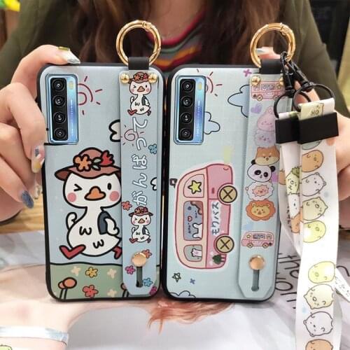 For Girls Fashion Phone Case For TCL 20S/20 5G/20L/20L+ For Boy Black Case For Man For men