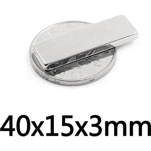 5~100PCS 40x15x3 mm Powerful Magnets 40mmX15mm N35 Block Strong Neodymium Magnet 40x15x3mm Permanent NdFeB Magnetic 40*15*3 mm