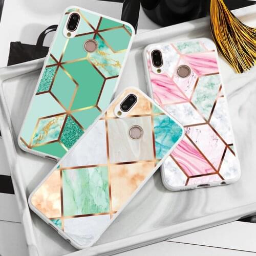 Marble Phone Case For Huawei P40 P30 P20 Pro P10 P9 P8 Lite Mate 10 20 30 Lite P Smart Y6 Y7 Pro 2019 TPU Cover