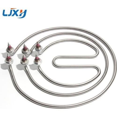 LJXH Noodle Cooking Stove Barrel Soup Pot Heating Tube Round Heating Rod Electric Heating Pipe 220V/380V 3KW/4KW Heater Element