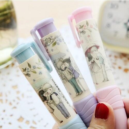 New Fashion Students Pen Shape Eraser Rubber Stationery Kid Gift Toy Cute school supplies