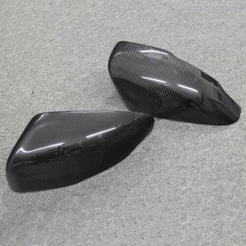 Fit For Volvo XC60 2014-2015 Real carbon fiber Look Side Door Mirror Cover Trim