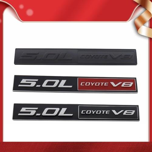 Premium 5.0L Coyote V8 5.0L for F150 FX4 Mustang GT 5.0 car Hood Fender trunk Rear Bonnet Nameplate Decal Emblem Badge Sticker