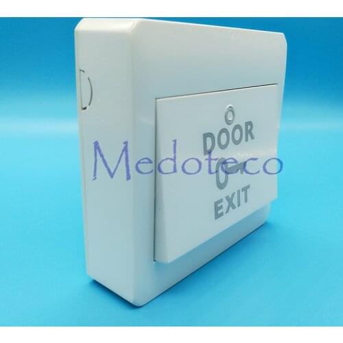 Door Access Control System NO/COM 86 White Plastic Exit Push Release Button Switch