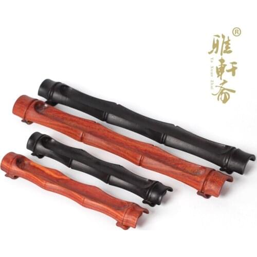 TZ Zhai rosewood incense burner incense censer horizontal line black ebony wood line Tan incense incense box