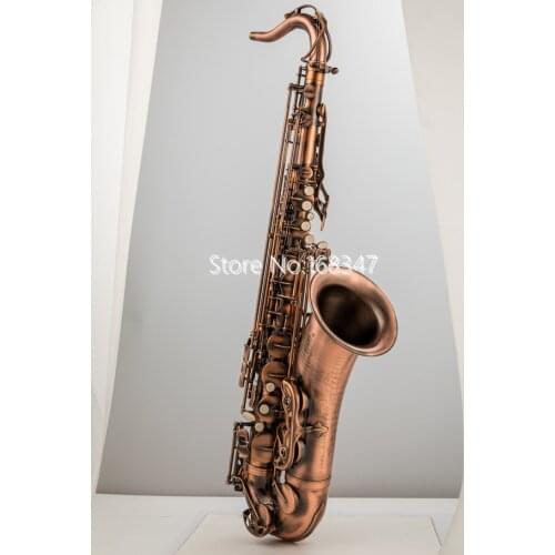 High Quality Tenor Saxophone Bb Tune Red brass Woodwind Instrument With Mouthpiece Case