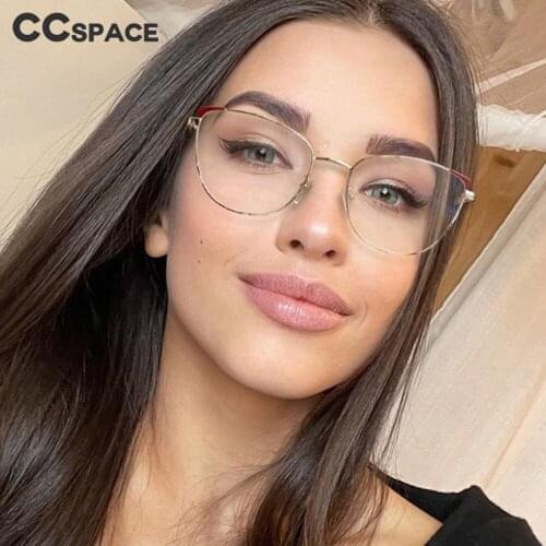 53163 Cat Eye Anti Blue Light Glasses Frame Women Optical Fashion Computer Eyeglasses