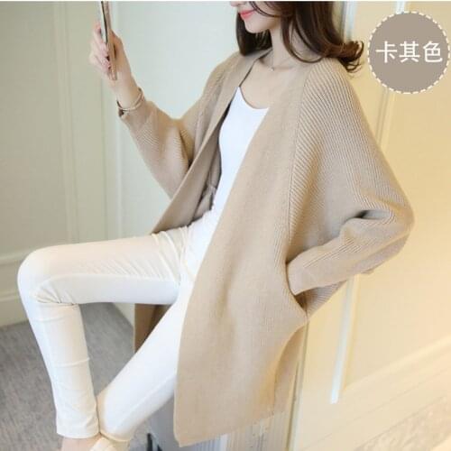 Women Long Sweater Cardigans 3XL Winter Stitch Poncho Knitting Sweater Female Over sized Shawl Cape Jacket Coat Trench Parka