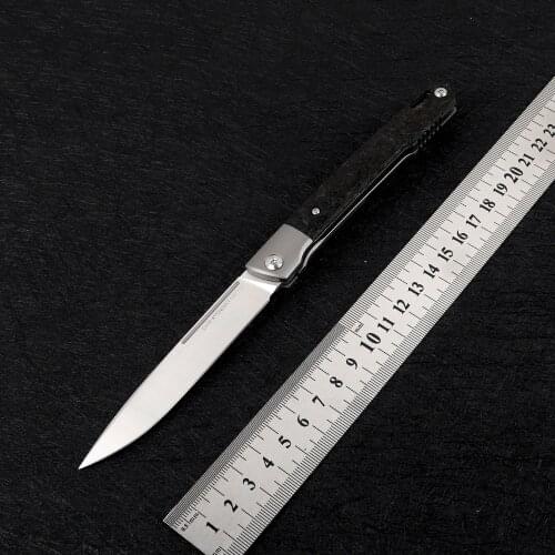 Fat Dragon Design M390 Blade Titanium/Carbon Fiber Handle Outdoor Camping Hunting Self-defense EDC Tool Fruit Folding Knife