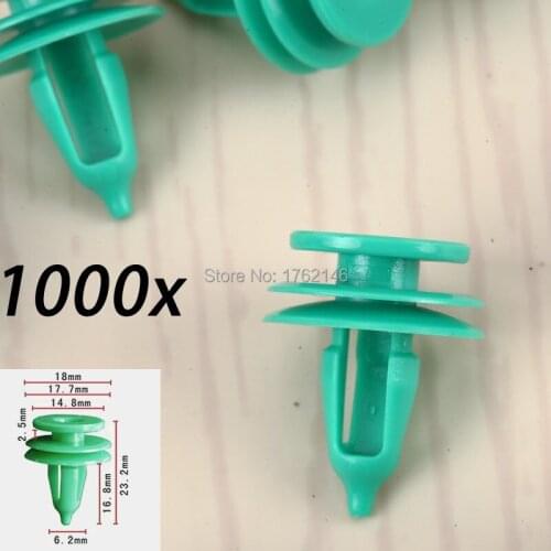 1000x Green Door Panel Push Pin Clip 6503204, 6507055AA For Dodge Jeep Grand Cherokee WJ & WK 1999-2010