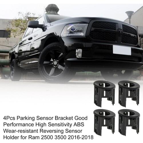 4Pcs Parking Sensor Bracket Good Performance High Sensitivity ABS 5VS88ZZZAA Wear-resistant Reversing Sensor Holder for Ram 2500