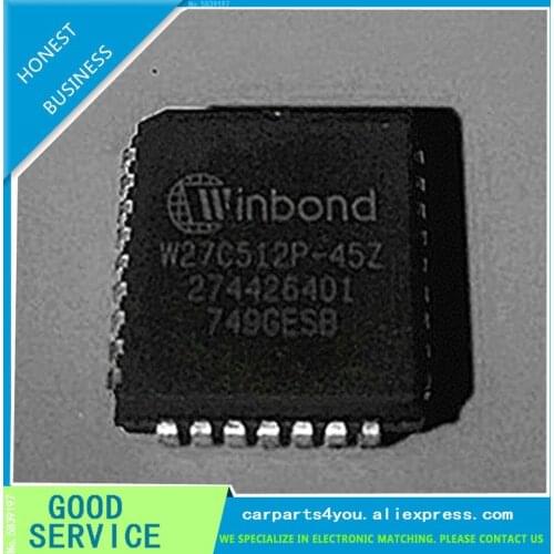 5PCS/lot W27C512P-45Z W27C512P W27C512 27C512P 27C512 PLCC32 Memory flash memory chip Auto Car Chips ICs NEW Chips