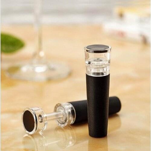 500PCS Red Wine Champagne Bottle Preserver Air Pump Stopper Vacuum Sealed Saver Retain Freshness Stopper Sealer Plug Tools