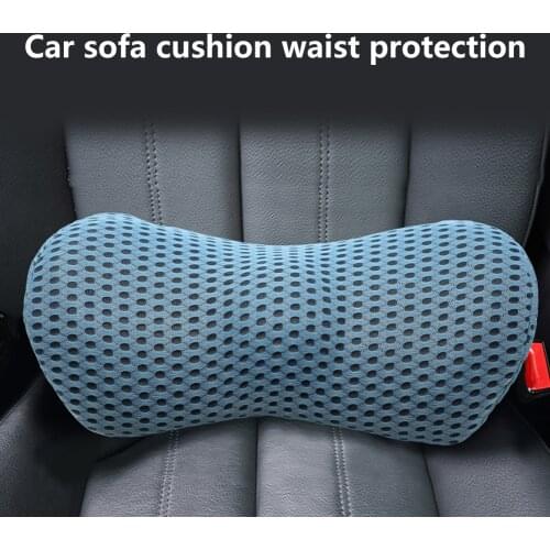 VODOOL Car Lumbar Pillow Memory Cotton Waist Pillow Home Office Relieve Pain Sleeping Pillow Car Sofa Lumbar Support Cushion