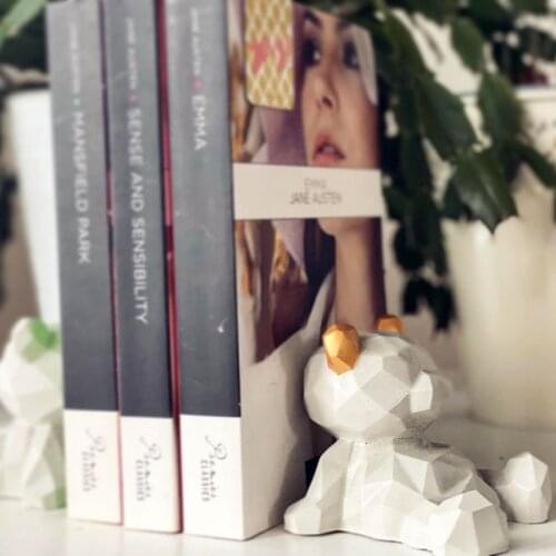 Concrete Cement Bookend Mold Silicone Bear Molds Concrete Cute Bear Molds Bear Molds for Plaster