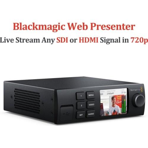 BMD Blackmagic Web Presenter For Web Streaming Live Stream Broadcast SDI HDMI XLR Mic HiFi Audio Input Photography Accessories