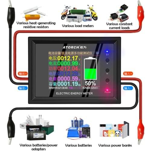 DT24 Bluetooth DC Voltmeter Ammeter Electric Vehicle Modification Digital Display Meter Lithium Battery Capacity Detector