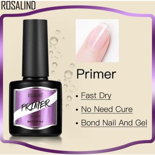 ROSALIND Nail Polish Powder Matt Base Top Coat UV Gel Polish For Manicure Healthy Primer Base Top Coat Semi Permanent Nail Art