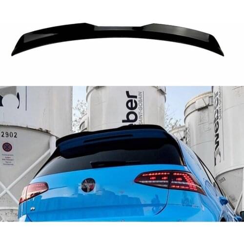 Gloss Black Maxton Style Carbon Fiber Style Rear Roof Spoiler For Volkswagen Golf 7/7.5 GTI R 2013-2020