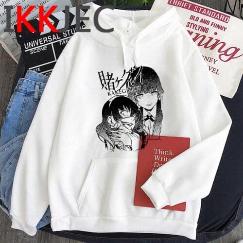 Kakegurui Yumeko Jabami hoodies men printed graphic men hoddies clothing anime hip hop