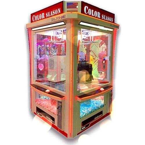 4palyers COLOR SEASON plush for claw machine lollipop candy crane claw machine desktop claw machine