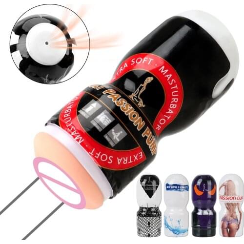 IKOKY Soft Silicone Artificial Vagina Beer Airplane Cup Masturbation Cup Male Masturbation Sex Toys for Men Portable Mini