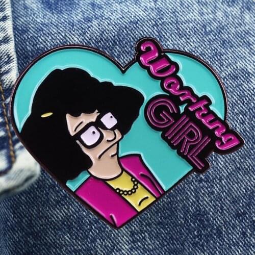 Interesting Cartoon Brooch Originality Lapel Metal Enamel Badge Denim Jacket Backpack Pin Decoration Children Fashion Gifts