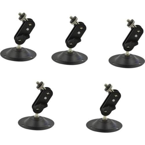 Camera Wall Mount Bracket,Monitor Holder,Black Speaker Brackets,Indoor Outdoor Ceiling Wall Mounts Projector Stand 5PCS
