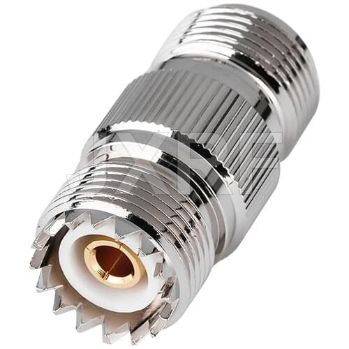 JXRF Connector N-Type Female Jack To SO239 UHF Female Jack Coaxial Adapter
