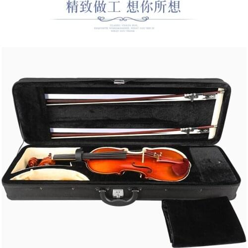 Violin box, two-shouldered portable violin box, 4-4 locked foam violin box, violin bag,4/4 1/4 3/4 1/2 1/8