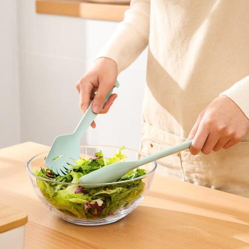 Multi Silicone Bread Meal Clip Kitchen Tongs Grill Barbecue Tool BBQ Cooking Tweezer Cake Food Tongs Removable Soup Spoon