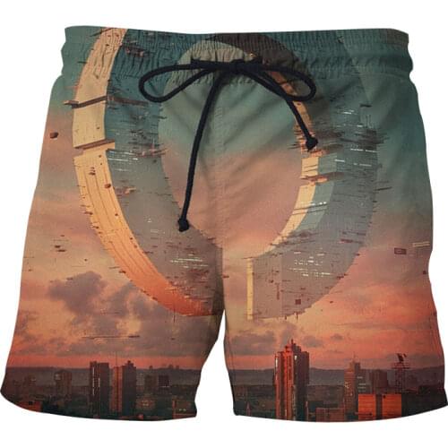 2021 Summer Mens 3D Printed Beach Shorts Running Sports Workout Shorts for Men Quick Dry Training Gym Athletic Mens Shorts