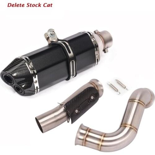 Slip for KTM 790 DUKE Motorcycle Exhaust Muffler Tips Mid Link Connect Pipe Remove Catalyst No Cat System
