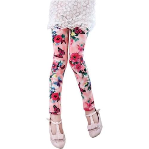 Girls Pants Children Leggings Cotton Sport Pants Pantyhose 90-140cm