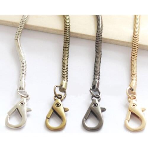 2020 New Chain Shoulder Bag strap Replacement 120cm Handbag strap Crossbody Bag Chain Gold Silver Chain Bag Accessories