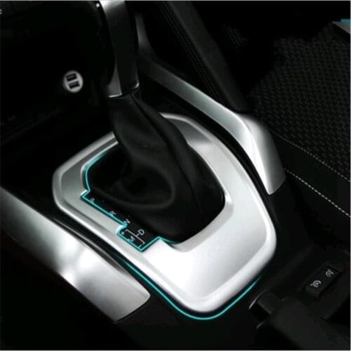 Car styling For Renault Kadjar accessories 2017 2016 gear box moulding trims ABS chrome gear shift level platform gear trim AT