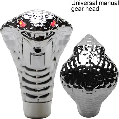 Cobra Snake Designed Universal Car Manual Gear Shift Knob Stick with LED Lamp