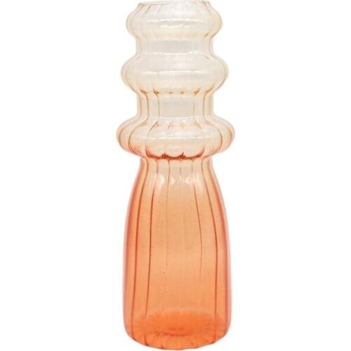 Flower Vase For Home Decor Glass Vase Decorative Glass Terrarium Table Ornaments Dried Flower Nordic Vase