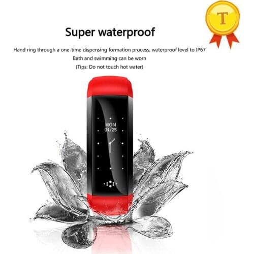 Hot sales heart rate waterproof Smart Bracelet Wristband blood pressure Fitness Tracker Android ios Smart band for iphone 7 8