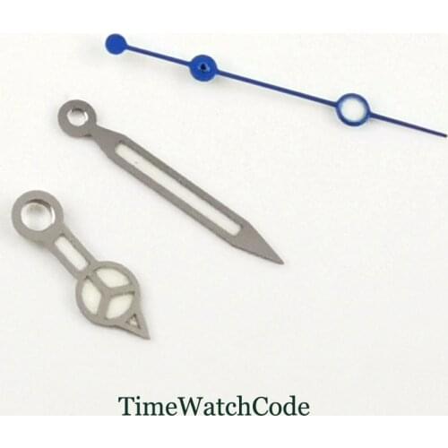 Watch Hands Parts Fit For NH35 NH36 Automatic Movement Blue Seconds Luminous stainless steel