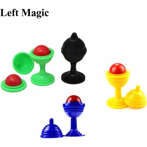 1 Pcs Mini Height 7CM Small Ball And Vase Magic Tricks Disappearing Ball Vase Close Up Party Trick Kids For Fun Magic Props