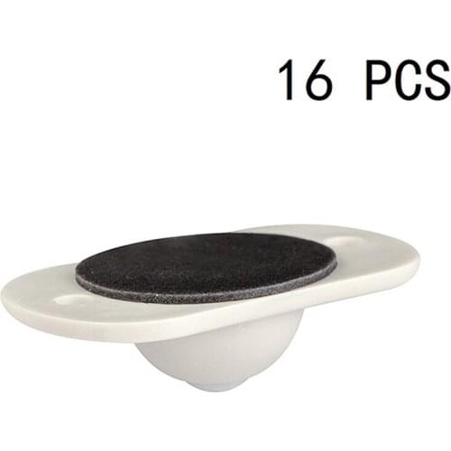 16Pcs Self Adhesive Casters Wheels 360 Degree Durable Storage Box Fixed Wheel Can Be Pasted With Universal Pulley Rack Roller